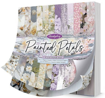 Hunkydory Crafts- Painted Petals- 8x8 Paper Pad PAINTPET103