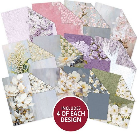 Hunkydory Crafts- Painted Petals- 8x8 Paper Pad PAINTPET103