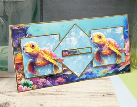 Hunkydory Crafts Playful Pals- Decoupage Topper Sheet- Make a Splash DECTOP963