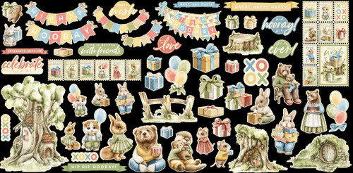 Graphic 45- Ephemera Assortment- Hip Hip Hooray!