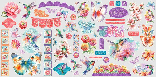Graphic 45- Ephemera Assortment- Flight of Fancy