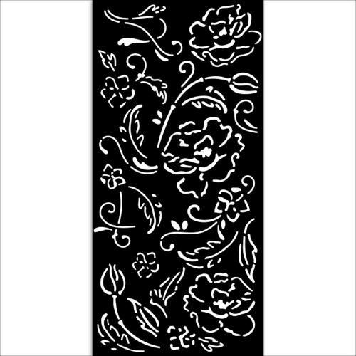 Stamperia Stencil 12X25CM- Old Lace Flowers