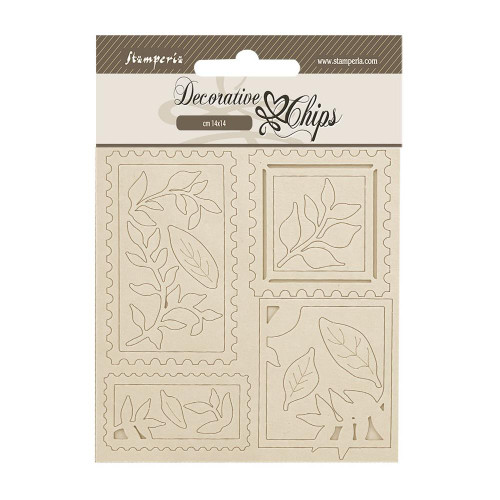 Stamperia Decorative Chips (cm 14x14) - Stamp Dewdrop Decor