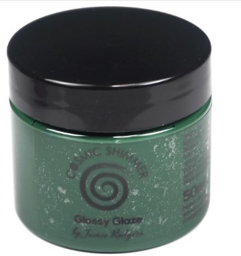 Cosmic Shimmer- Glossy Glaze - Green Velvet - 50ml Jar