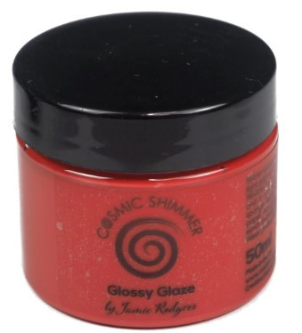 Cosmic Shimmer- Glossy Glaze - Heritage Red - 50ml Jar