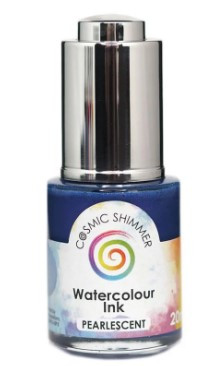 Cosmic Shimmer - Pearlescent Watercolour Ink- Nearly Navy