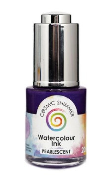 Cosmic Shimmer - Pearlescent Watercolour Ink- Purple Twilight