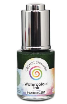 Cosmic Shimmer - Pearlescent Watercolour Ink- Spruce Green *NOTE