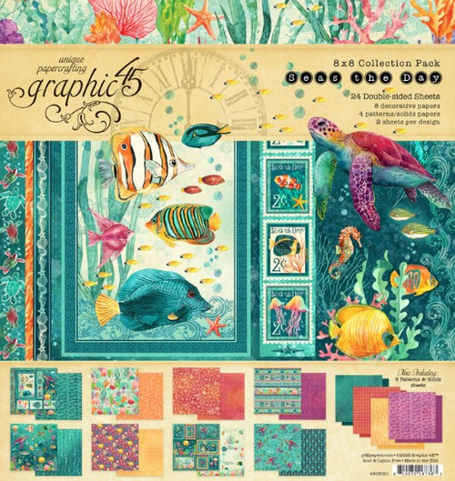 Graphic 45 8x8 Collection Pack- Seas the Day