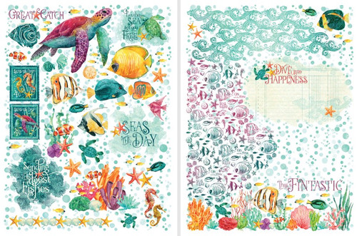 Graphic 45- Rub-on Transfer- Seas the Day