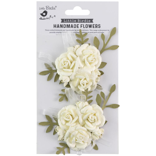 Little Birdie Crafts- Handmade Flowers- Arion- Amor Mio- 2pc