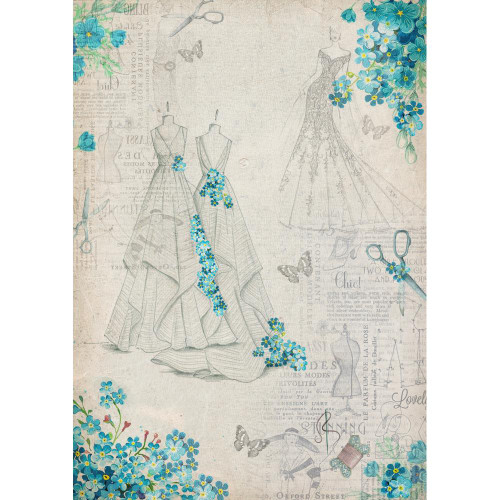 Little Birdie Crafts- A4 Filament Decoupage Papers- Style Diva- 2 sheets