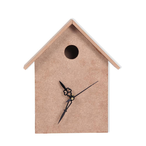 Little Birdie Crafts- Customizable MDF Clock Base- Birdhouse- 1pc