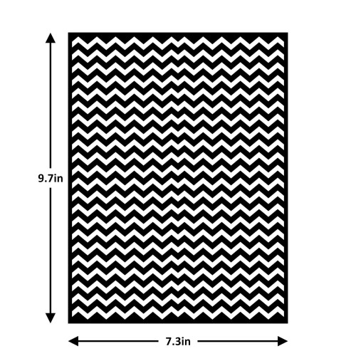 Little Birdie Crafts- 18.5cm x 24.5cm Stencil- Spaced Chevron