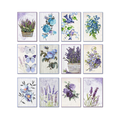 Little Birdie Crafts- Journaling Cards- Purple Passion