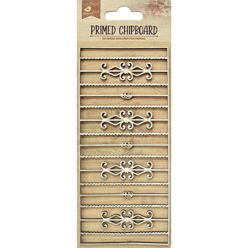 Little Birdie Crafts- Primed Chipboard- Ornate Grill- 1pc