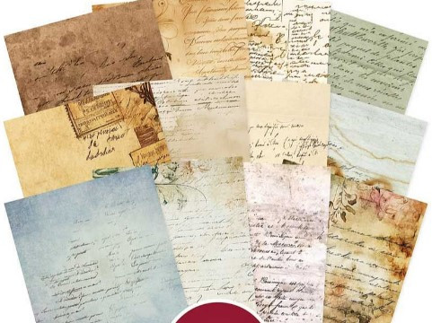 Hunkydory Crafts Essential Selection A5 Paper Pad- Script