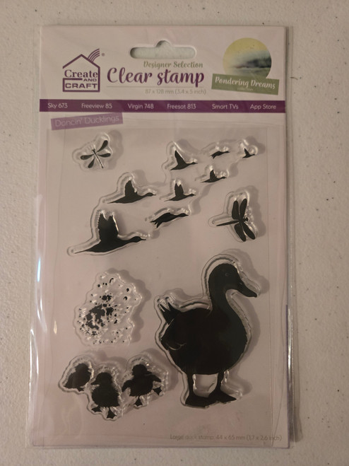 Studio Light- Pondering Dreams- Clear Stamp- Dancin' Ducklings