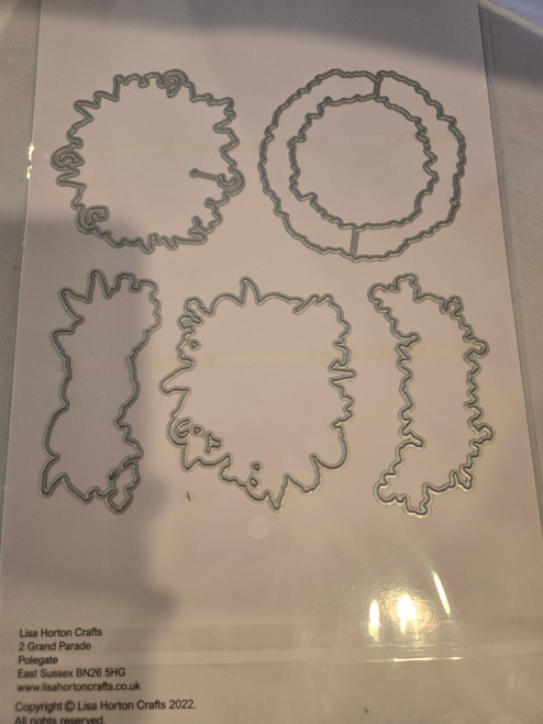 Lisa Horton Crafts- Washi Dies- Whitewashed Florals 5 dies