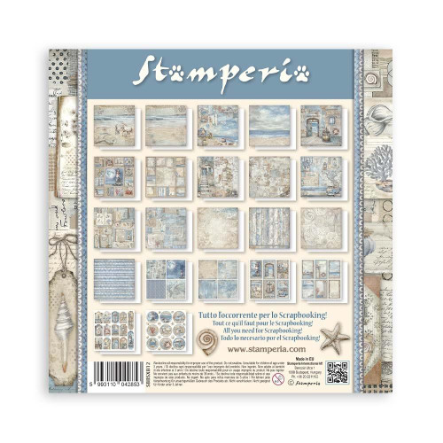 Stamperia 8x8-inch Single-Sided Maxi Pad- Silent Sea 22 Designs/1 Each