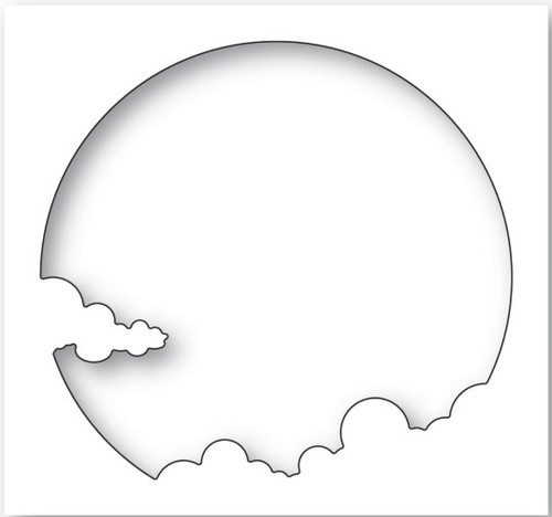 Memory Box 100% Steel Cloudy Sun Collage Cutting Die- 94626