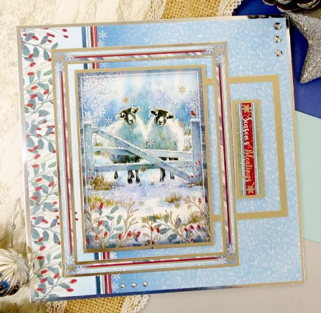 Hunkydory Crafts Let it Snow Luxury Topper Set- Season's Bleatings SNOWY25-905