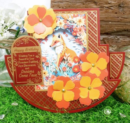 Hunkydory Crafts 350gsm Cards & Envelopes- Foiled Pattern Rocker Cards FRC102