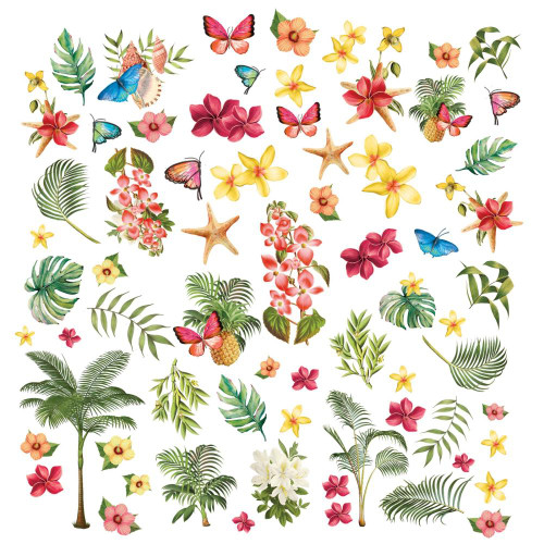 49 and Market- Vintage Artistry- Sunburst Tropical Foliage Laser Cuts