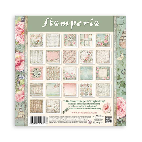 Stamperia- 12"X12" Single-Faced Paper Maxi Pad 22/Pkg- House of Roses
