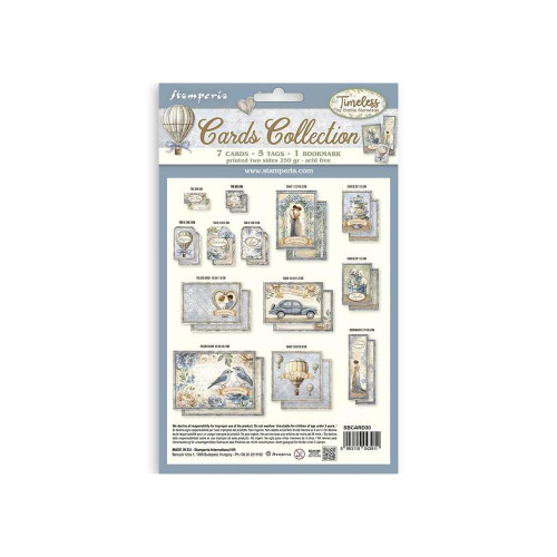 Stamperia Cards Collection - cards, tags - Timeless