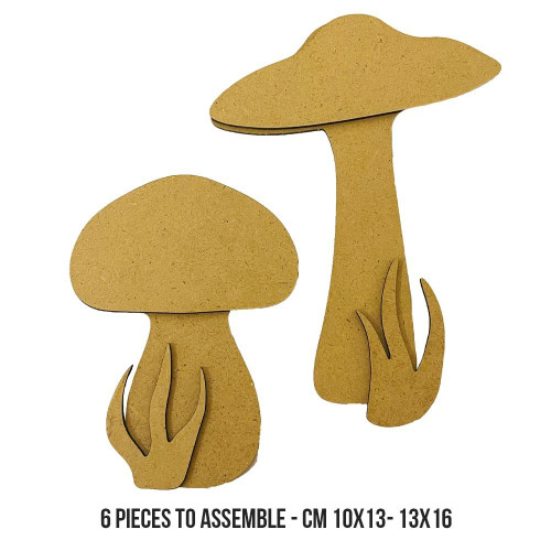 Stamperia MDF Crafty Shapes - Hidden Grove- Mushrooms