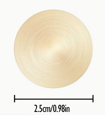 Sealing Wax Seal Stamp - Solid Brass Head Without Engraving .98 in