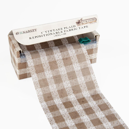 49 and Market- Curators- Vintage Plaid 4" Fabric Tape Roll- 5M