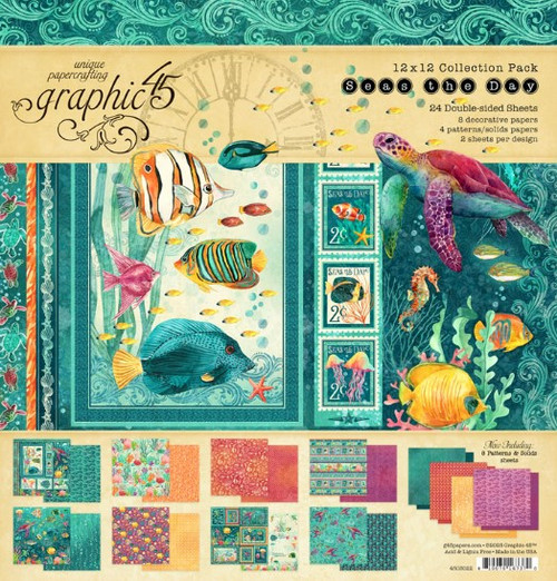 Graphic 45 12x12 Collection Pack- Seas the Day