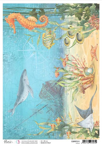 Ciao Bella Papercrafting Rice Paper- The Shipwreck