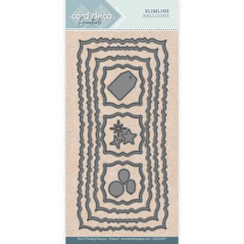 Find It Trading- Card Deco Cutting Dies- Slimline Balloons CDECD0057