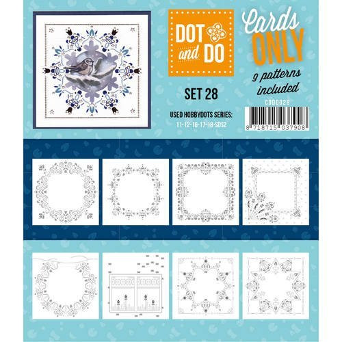 Hobbydots Dot and Do Cards Only Set 28-9 Printed Patterns for Use with Dot & Do Card Making C0D0028