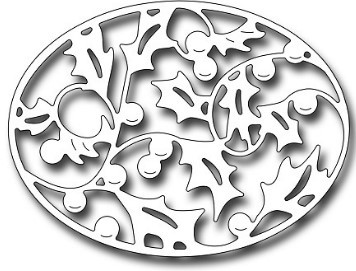 Frantic Stamper Cutting Die- Holly Oval