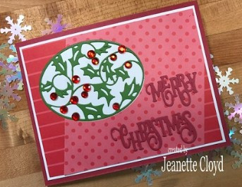 Frantic Stamper Cutting Die- Holly Oval
