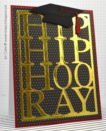 Frantic Stamper Cutting Die- Hip Hip Hooray Card Panel