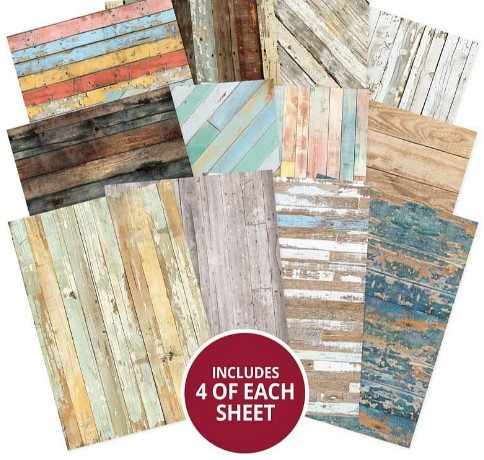 Hunkydory Crafts- Essential Selection A5 Paper Pad- Weathered Wood