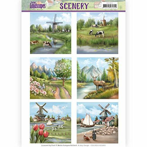 Find It Trading Spring Landscapes Scenery Pushouts CDS10010