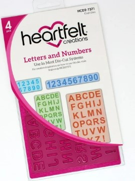 Heartfelt Creations Cut & Emboss Dies- Letters Numbers