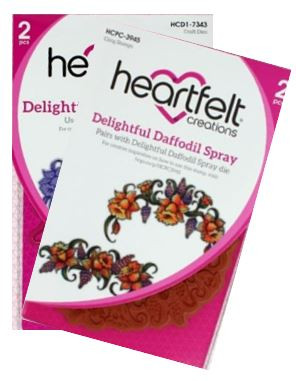Bundle- Heartfelt Creations Delightful Daffodil Spray Stamp & Die Set