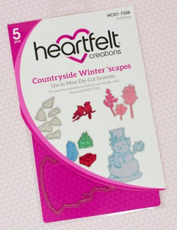 Bundle- Heartfelt Creations Countryside Winter 'scape Stamp & Die Set