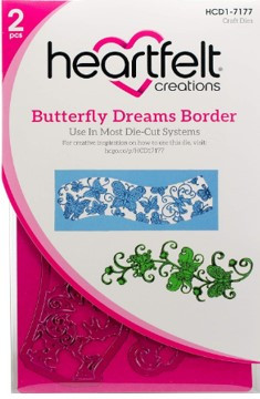 Bundle- Heartfelt Creations Butterfly Dreams Border Stamp & Die Set