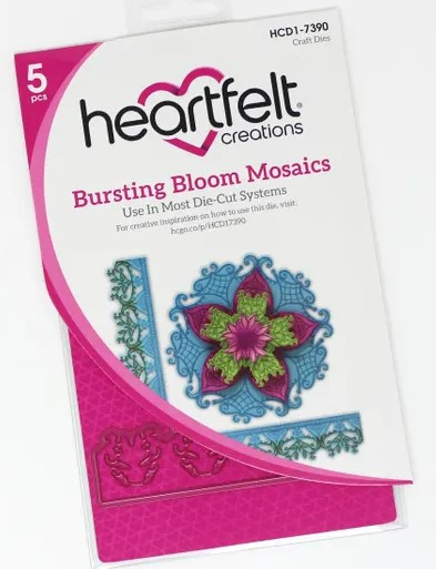 Bundle- Heartfelt Creations Bursting Bloom Mosaics Stamp & Die Set
