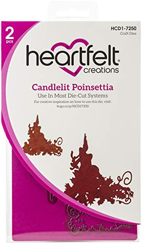 Heartfelt Creations Candlelit Poinsettia Stamps and Dies Bundle