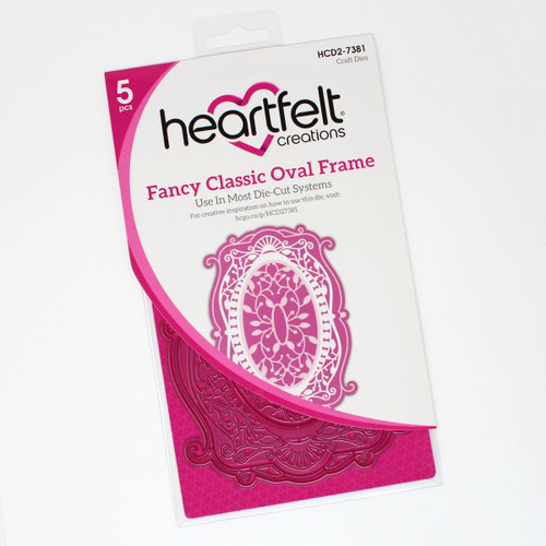 Heartfelt Creations Fancy Classic Oval Frame Cutting Dies 7381