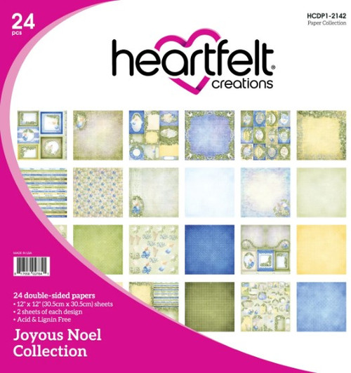 Heartfelt Creations Joyous Noel Collection ~ Paper Crafting 12 x 12 Paper Pad